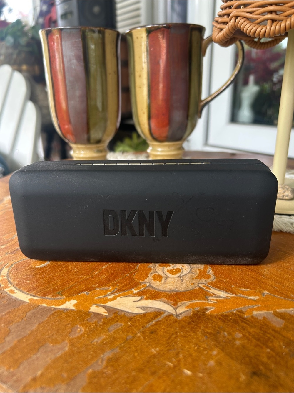 DKNY Black Eyeglass Case